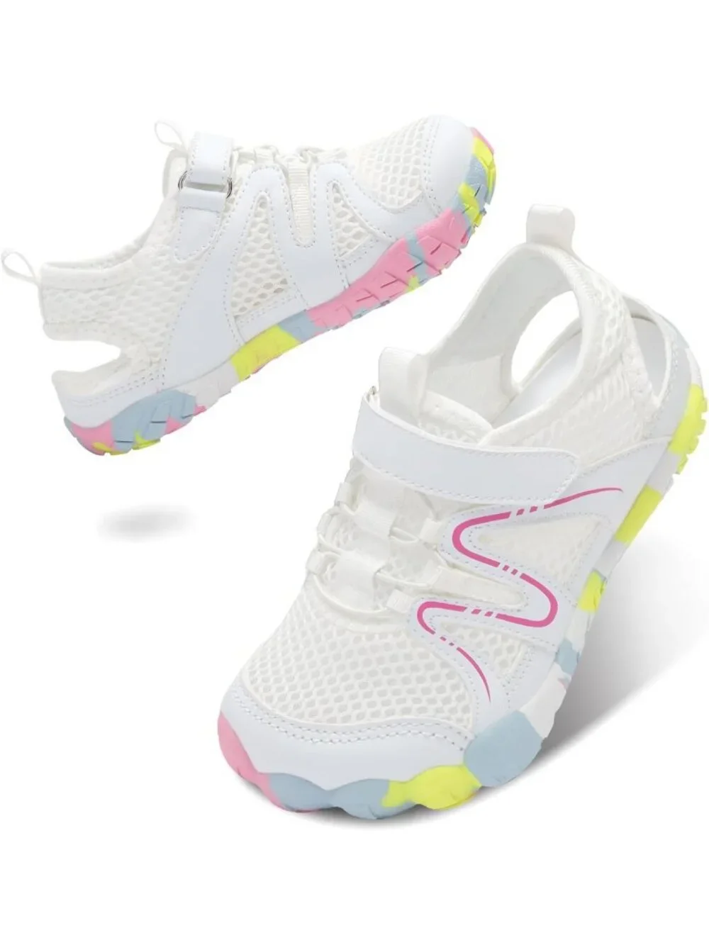 Kids Non-Slip Water Sandals - Lightweight Barefoot Beach & Hiking Shoes
